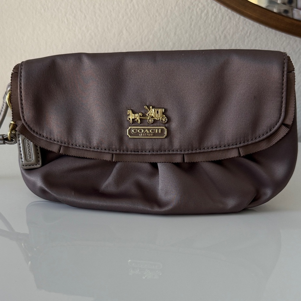 Coach Satin Clutch